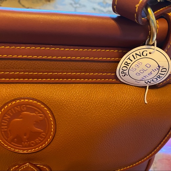 Sale! New Hunting World Safari Bag In Camel made in Italy - Picture 9 of 16